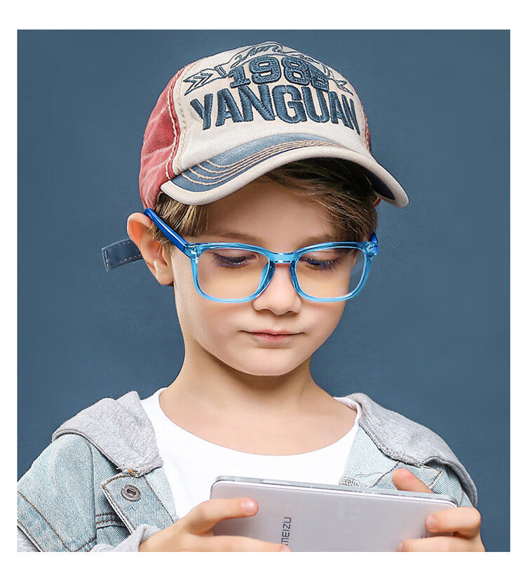 朵彩docare 小学生儿童tr防蓝光眼镜透明色小孩蓝光平光眼镜防紫外线