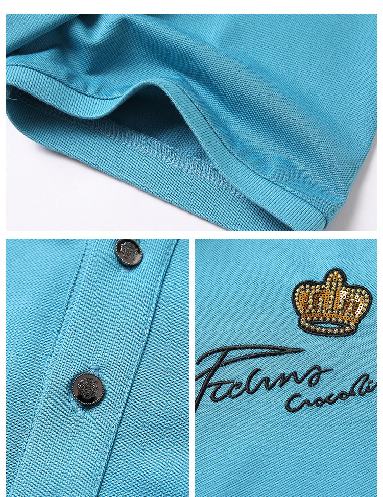 专柜夏季新品经典时尚草体logo设计百搭舒适男polopolo衫 葱青色 m