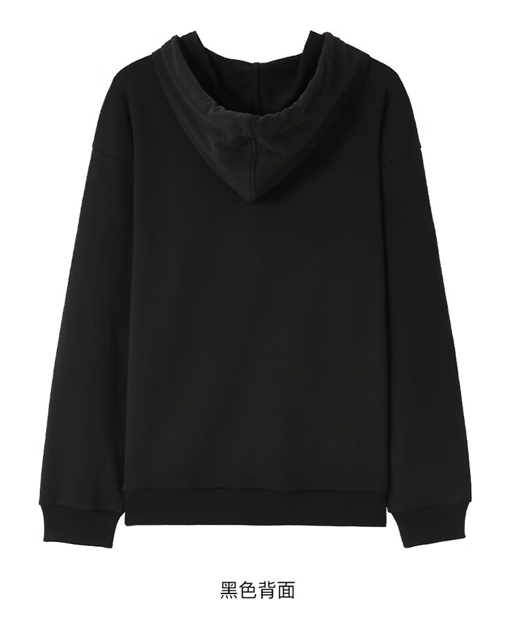 【小丑系列】以纯线上品牌情侣卫衣男连帽宽松撞色印花男卫衣 黑色 xl