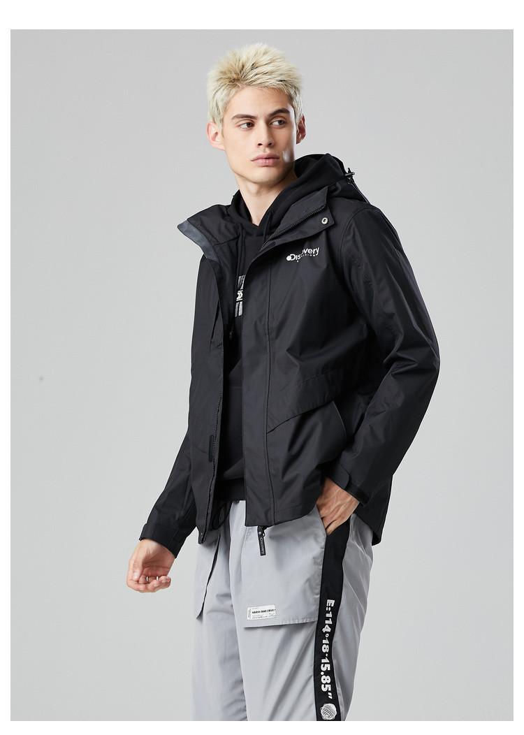 discovery expedition discovery 探索频道 高耐磨性夹克/风衣 水纹