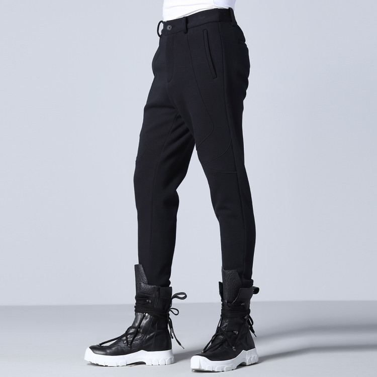 odbo 欧宝潮牌原创男装下装个性哈伦裤低档裤宽松小脚裤休闲长裤休闲