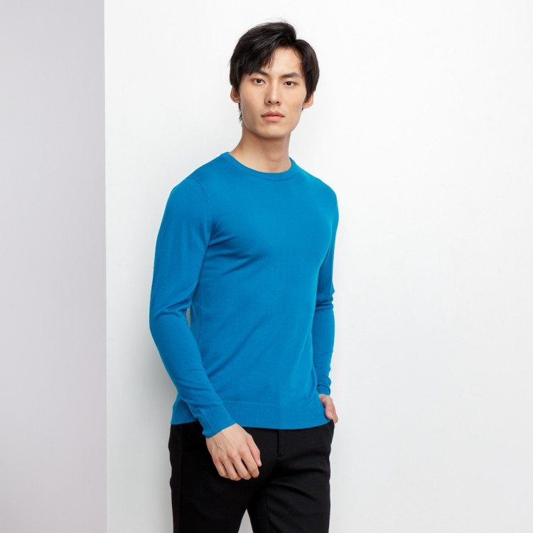 卡奴迪路canudilo 休闲时尚羊毛衫 普蓝 52