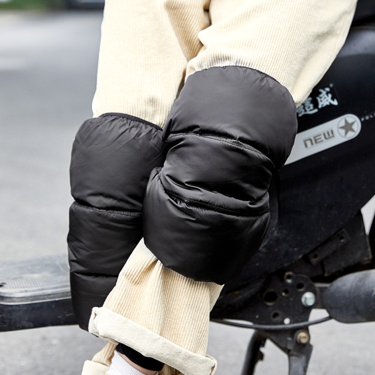 南极人nan ji ren 户外骑行保护膝盖防风羽绒护膝*加绒护腿男女护膝