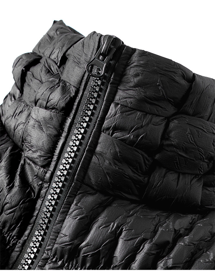 盛放seenfaan 2020冬季新款羽绒服女中长款立领休闲羽绒服立体压花