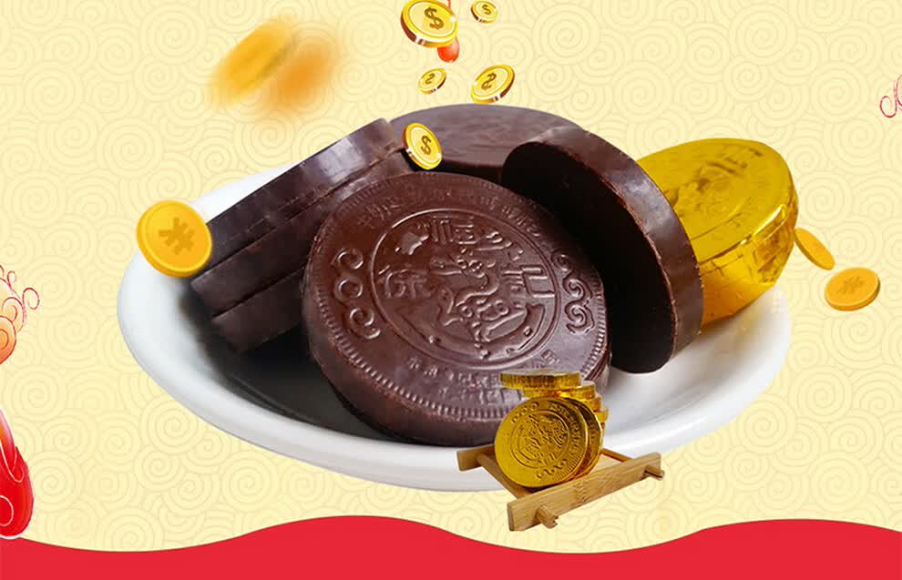 徐福记金币巧克力500g散装奇欧比糖果批发结婚喜糖新年年货零食