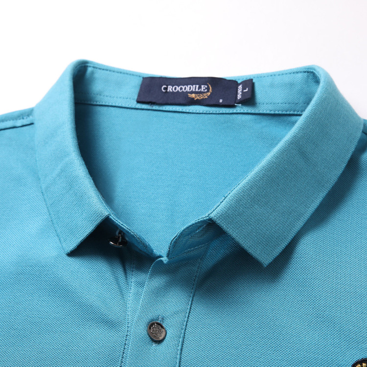 专柜夏季新品经典时尚草体logo设计百搭舒适男polopolo衫 葱青色 m