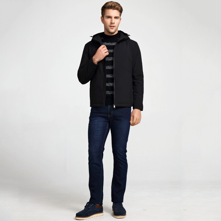 迪赛deicae 2020秋冬新品【90%白鸭绒】轻质保暖百搭连帽男外套男士