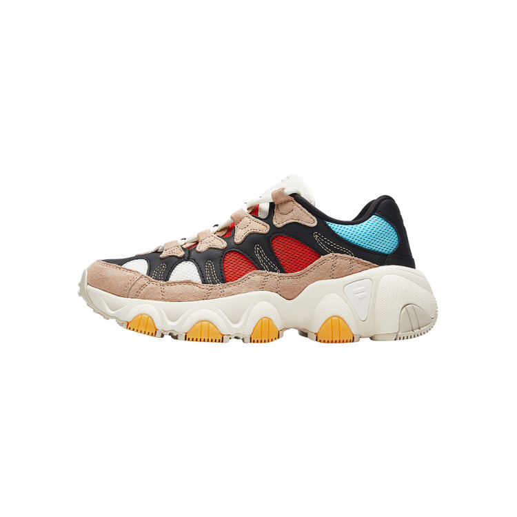 斐乐fila 女鞋jagger爪爪鞋 百搭休闲时尚潮流复古老爹鞋休闲鞋 小麦