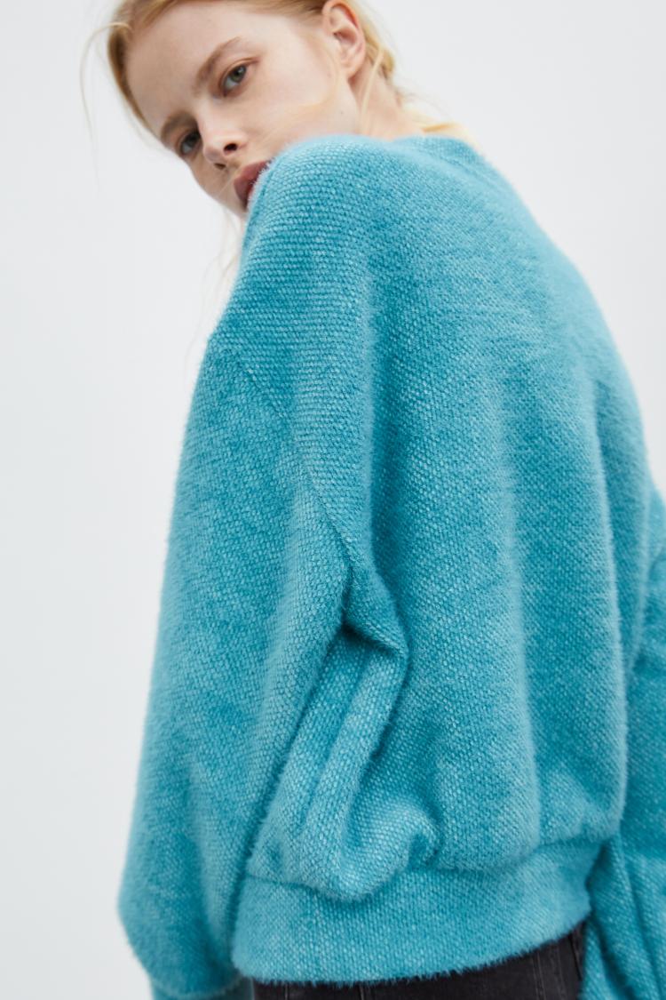 urban revivo ur休闲简约圆领厚款落肩袖t恤yl45s4mn2000 雾霾绿 m【