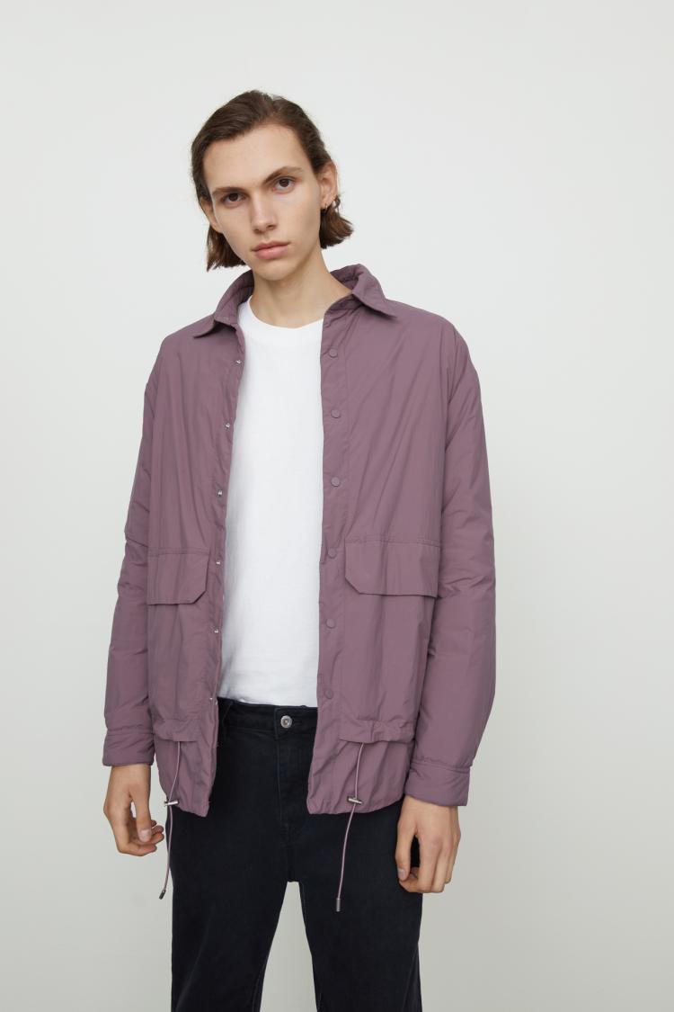 urban revivo ur宽松翻领加厚长袖白鸭绒羽绒服mf40r1kn2005 葡萄紫 l