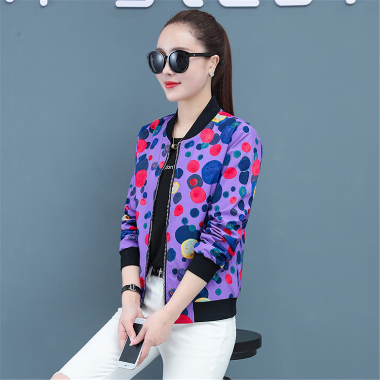 太子龙tedelon 春秋新款女装小外套夹克衫宽松休闲棒球服减龄双面穿