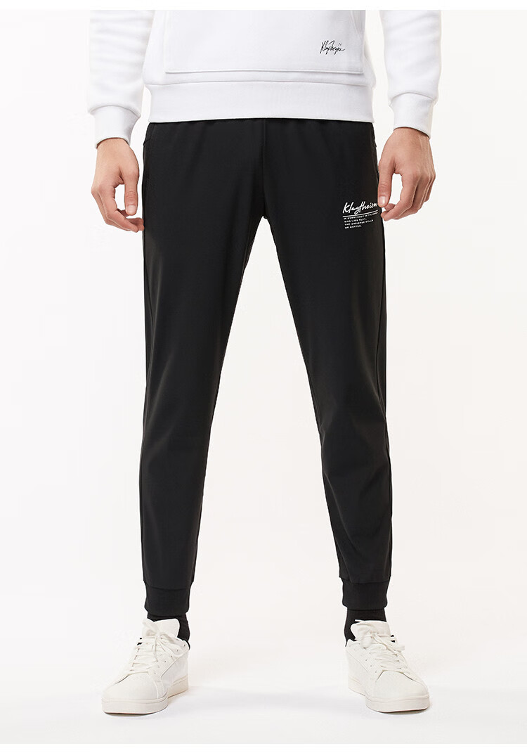 安踏anta 【kt系列】运动裤男春夏跑步百搭舒适时尚休闲长裤 基础黑-1