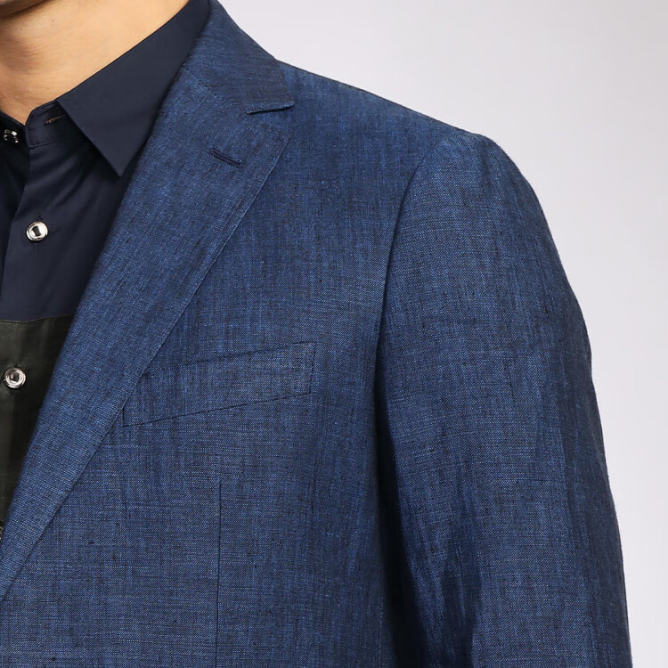 迪赛deicae 春秋款【全亚麻】舒适透气俊雅百搭两粒扣男单西外套男士