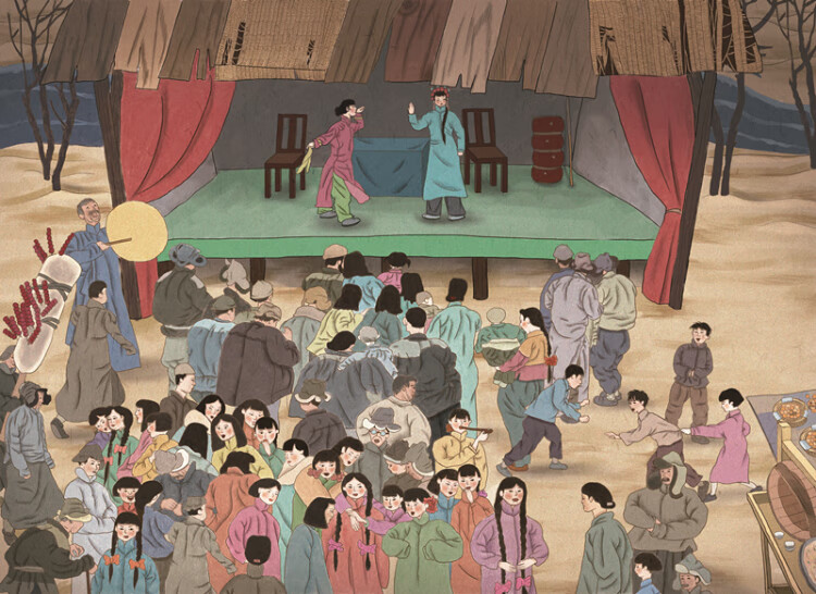 《呼兰河传(插图珍藏版) 萧红,陆伟黎 李思颖 绘,作家榜 出品 浙江