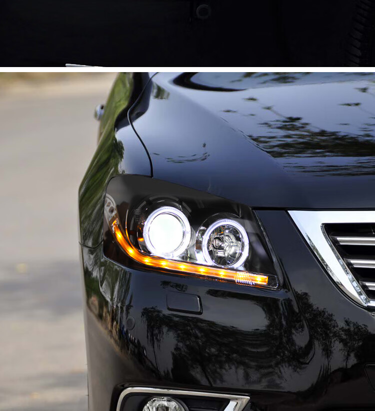 09-11款凯美瑞大灯总成 丰田六代凯美瑞改装led大灯流光日行灯 预约到