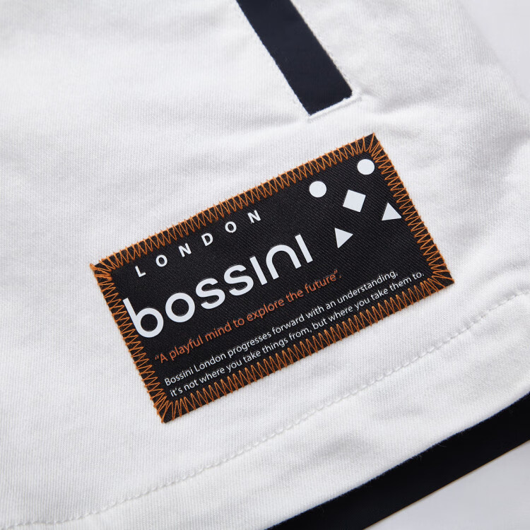 堡狮龙bossini bossinix设计感拼接衬衫男街头休闲宽松外套潮 020白色