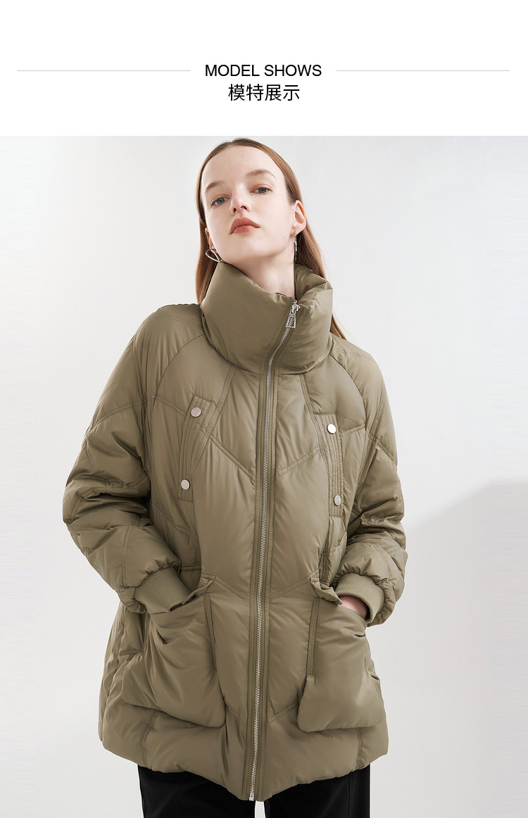 诗篇psalter 影儿2020年冬季新品羽绒服6c61508073 绿色 40