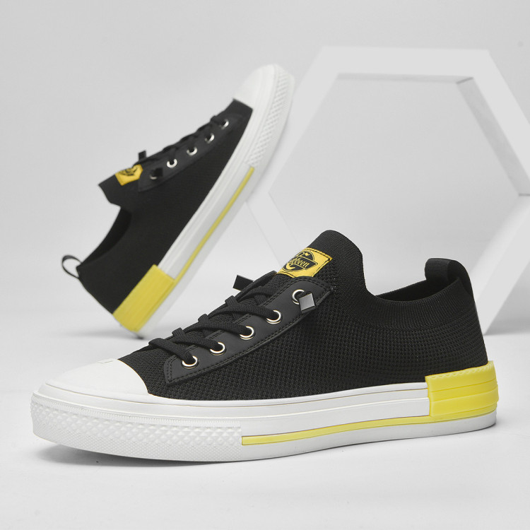 卡宾cabbeen 【国货】春季新款简约学院风撞色休闲网布鞋个性缓震百搭