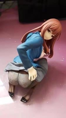 灰梅真朱校服跪姿脱 国产版性感美少女原画人物机箱模型凯史 硬体高度