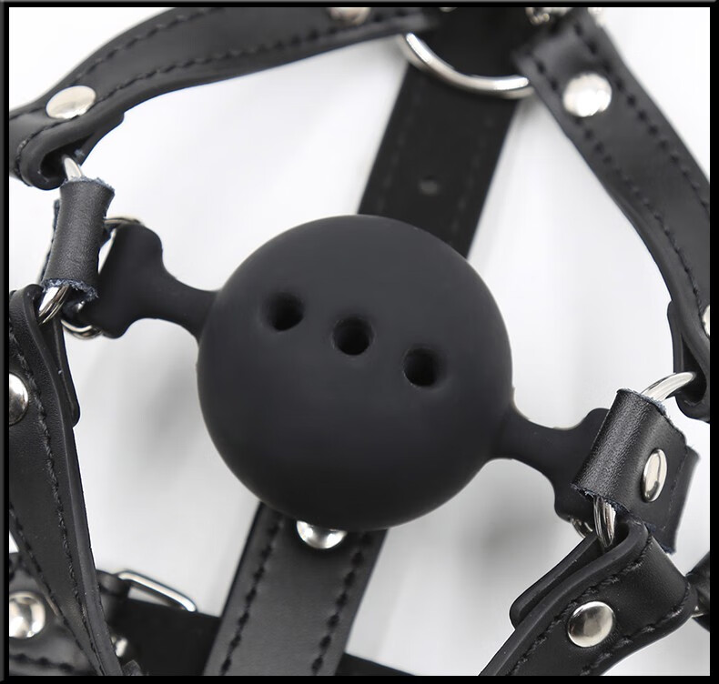 hottime带鼻钩漏孔硅胶口球刑具头套猪鼻马具口塞sm夫妻情趣用品男