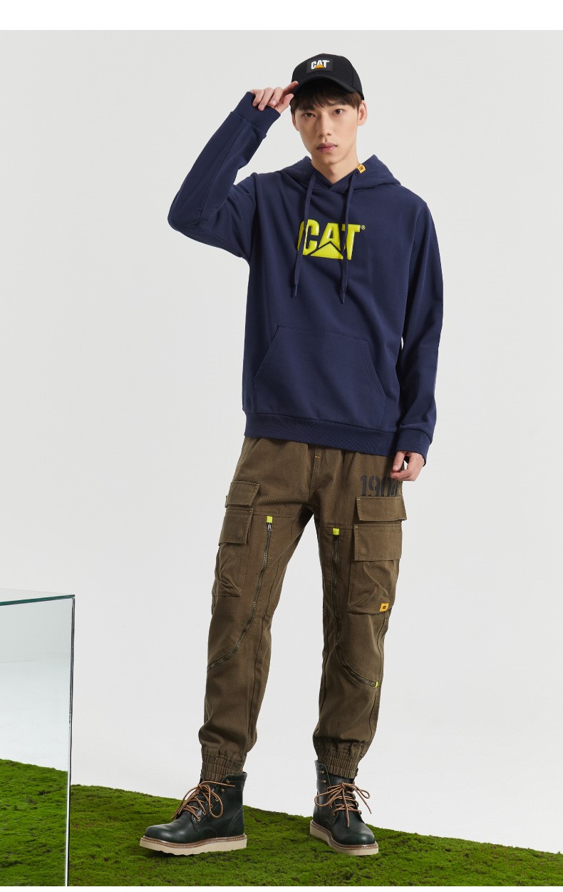 商场同款cat卡特工装裤休闲裤男2021秋冬新款全棉落裆收脚工装长裤ck3