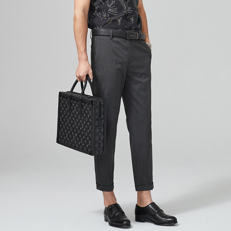 逸阳ese-y 21秋新品裤子男九分韩版西裤休闲直筒烟管裤男士休闲裤 灰