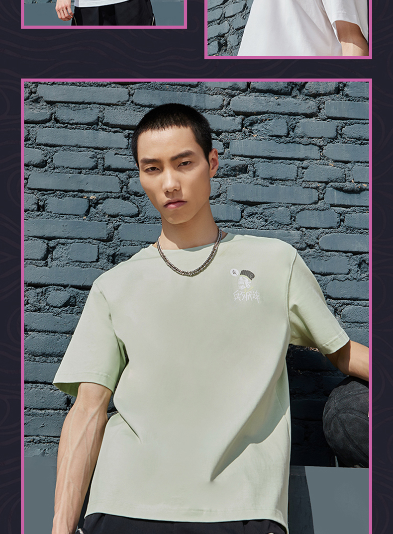 李宁 男子篮球反伍系列短袖t恤 ahss373-2 xxxl【图片 价格 品牌 报价