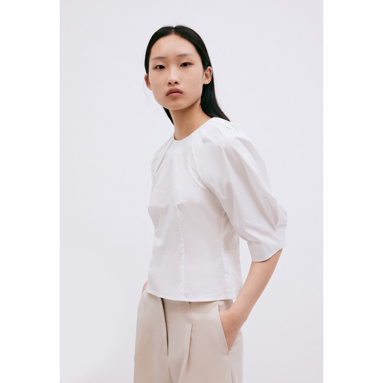 urban revivo 优质新疆棉【环保系列】ur休闲衬衫wh20s2cn2006 本白 l
