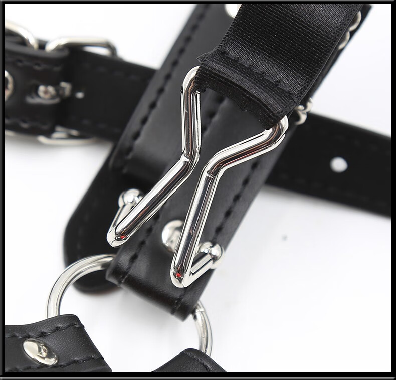 hottime带鼻钩漏孔硅胶口球刑具头套猪鼻马具口塞sm夫妻情趣用品男