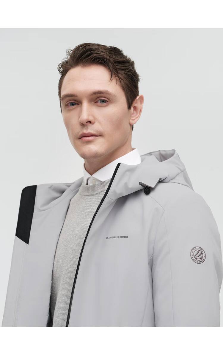 波司登bosideng 【21新款】男商务鹅绒连帽无痕压胶充绒休闲百搭干练