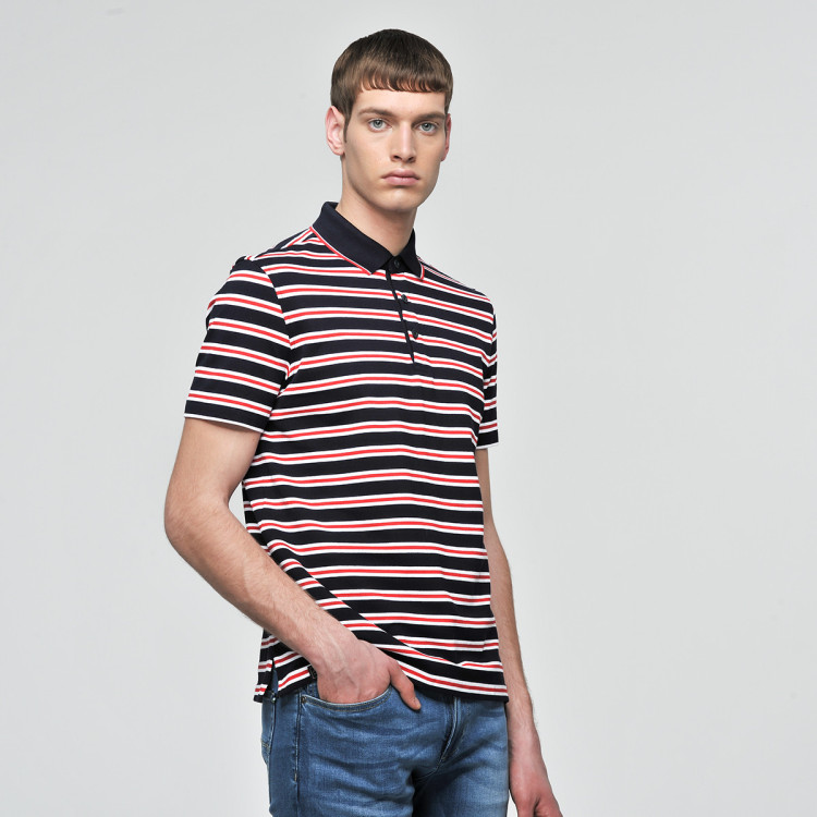 圣大保罗santa barbara polo& racquet club 男款修身时尚t恤 黄色系