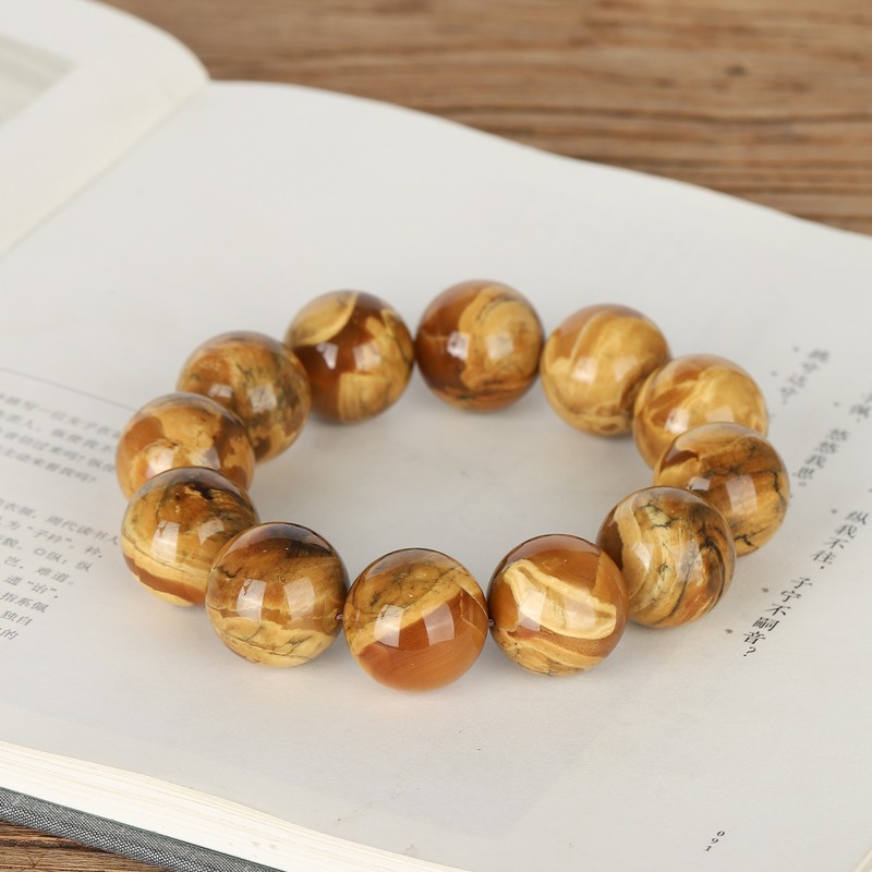 第一次拍卖拍卖a196缅甸琥珀根珀溶洞手串123