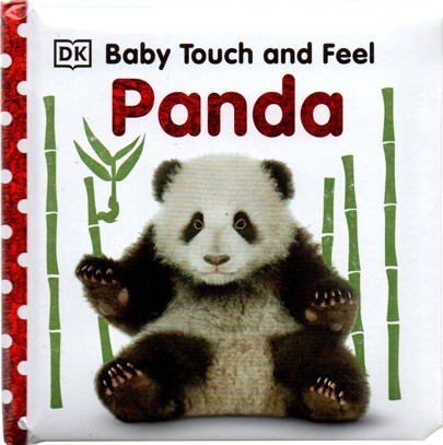 英文原版 dk baby touch and feel panda 触摸书 低幼启蒙入门 纸板书