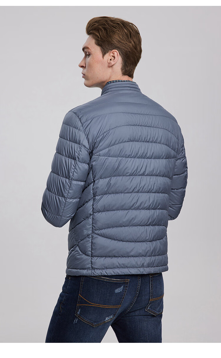 暇步士hush puppies 立领保暖男式羽绒服 075深蓝1 xxxl【图片 价格