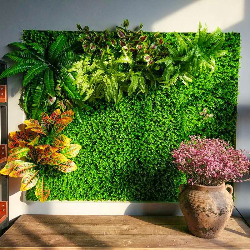 睿鹏仿真植物墙草坪地毯绿植墙壁假草皮墙面绿化装饰绿色室内外背景墙