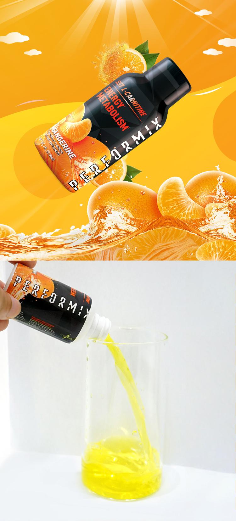 performix 美国进口 橘子风味左旋肉碱饮料(运动营养食品) 720ml(60ml