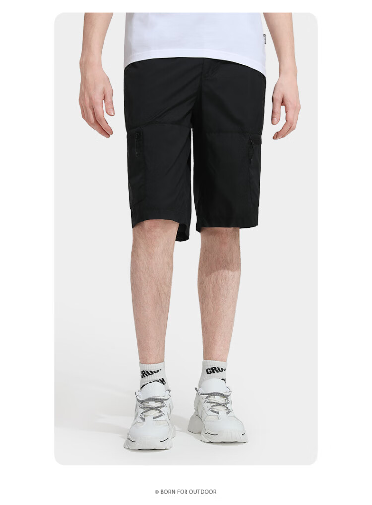 骆驼运动短裤2022夏新款速干舒适透气时尚潮流工装休闲裤 aba