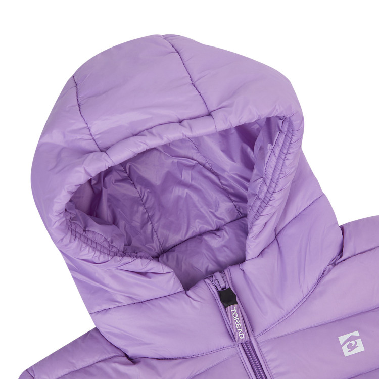 toread 【轻薄】童装中大童 秋冬防绒保暖 女童短款羽绒服 雪青紫 120