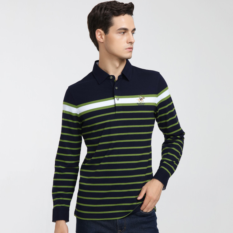 比华利保罗beverly hills polo club 【经典马球系】细腻抓绒polo衫