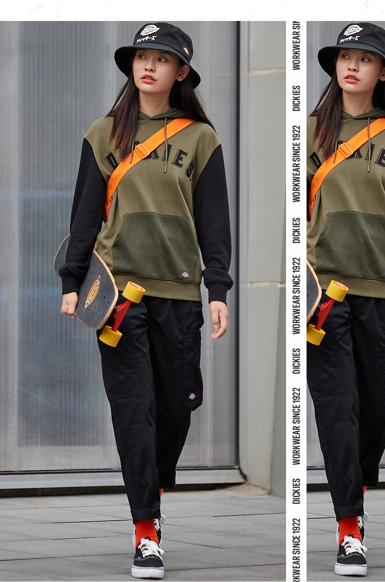 dickies工装裤多口袋斜纹工装萝卜裤长裤女士春夏季休闲裤工装裤女dk