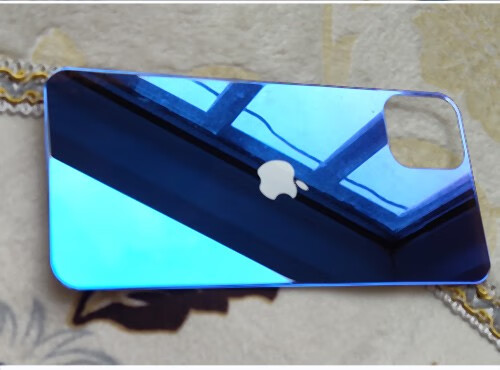 pro max后膜iphone镜面xr手机11钢化膜xs max背膜mini 蓝色渐变后膜