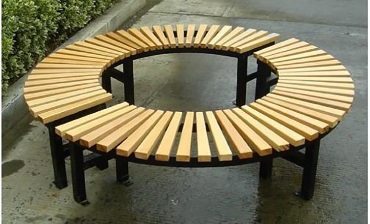 珠筠 户外围树椅圆椅塑木公园椅树围椅定做园形座椅防腐木椅凳广场
