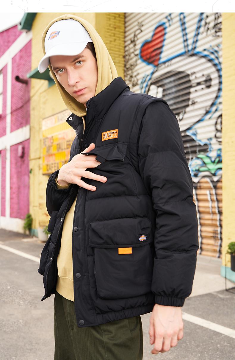 dickies羽绒服多口袋基础款加厚外套21男士秋冬厚外套羽绒服男dk