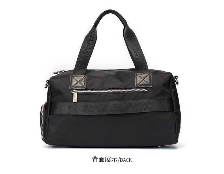 圣大保罗santabarbarapoloracquetclub轻便旅行旅行包黑色小小