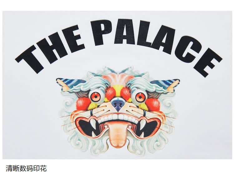 卡宾cabbeen夏季男士t恤短袖数码直喷铜狮印花易搭情侣装国潮时尚短袖