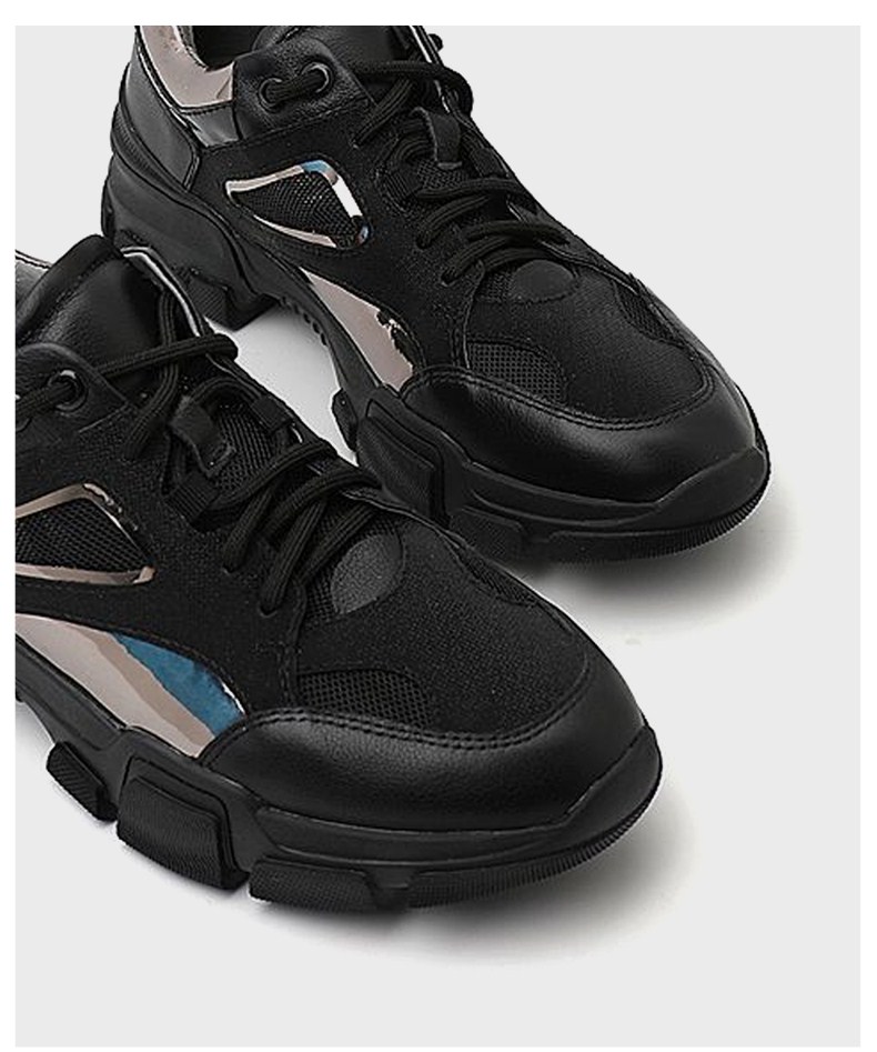 森达老爹鞋新款时尚活力女休闲运动面包底增高小白鞋r1802am9白色34