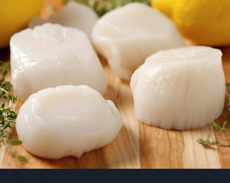 三十三海里 大带子大贝柱瑶柱新鲜日料理刺身500g澳带大扇贝柱 500克