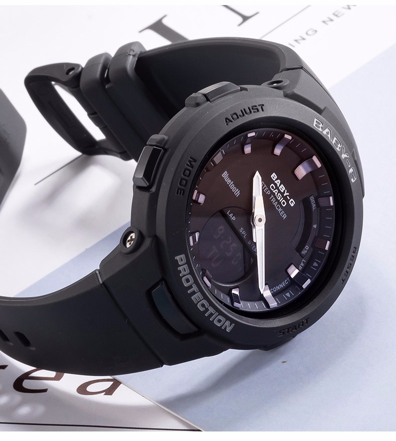 girls手表粉色时尚潮流运动女士手表 gma-s110mp-4a1pr