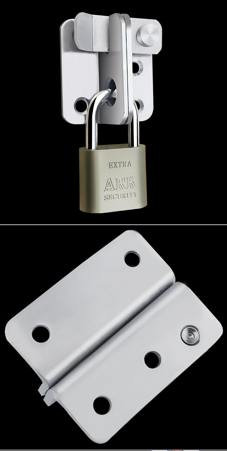 福莱安fulaian不锈钢插销锁扣柜门搭扣锁木门防盗门插销带挂锁扣门栓