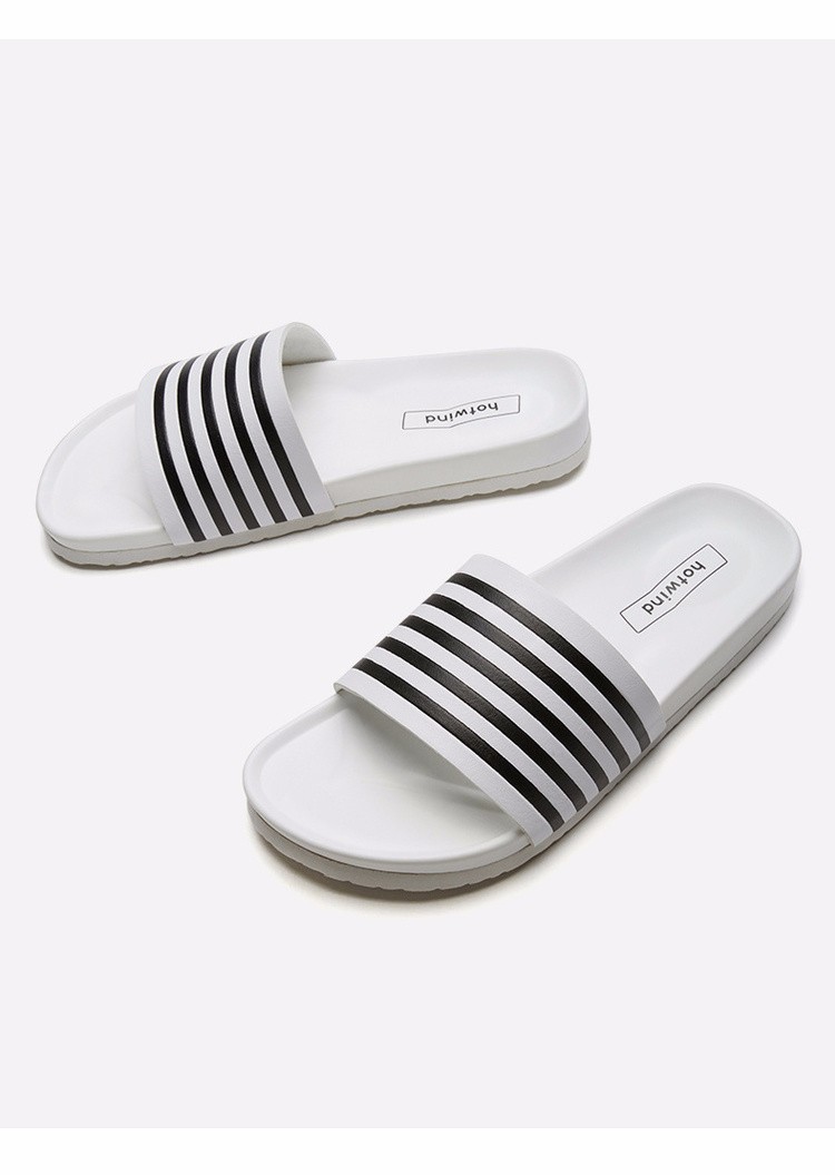 【热风拖鞋】热风 hotwind h60m9613男士时尚拖鞋 04白色 39【行情